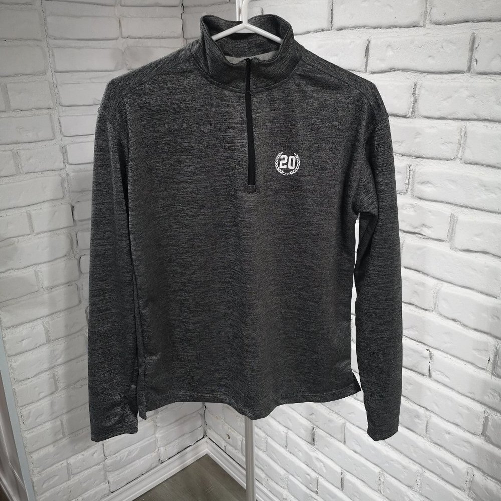 Jostens Ladies 1/4 Zip Grey High Neck Pullover